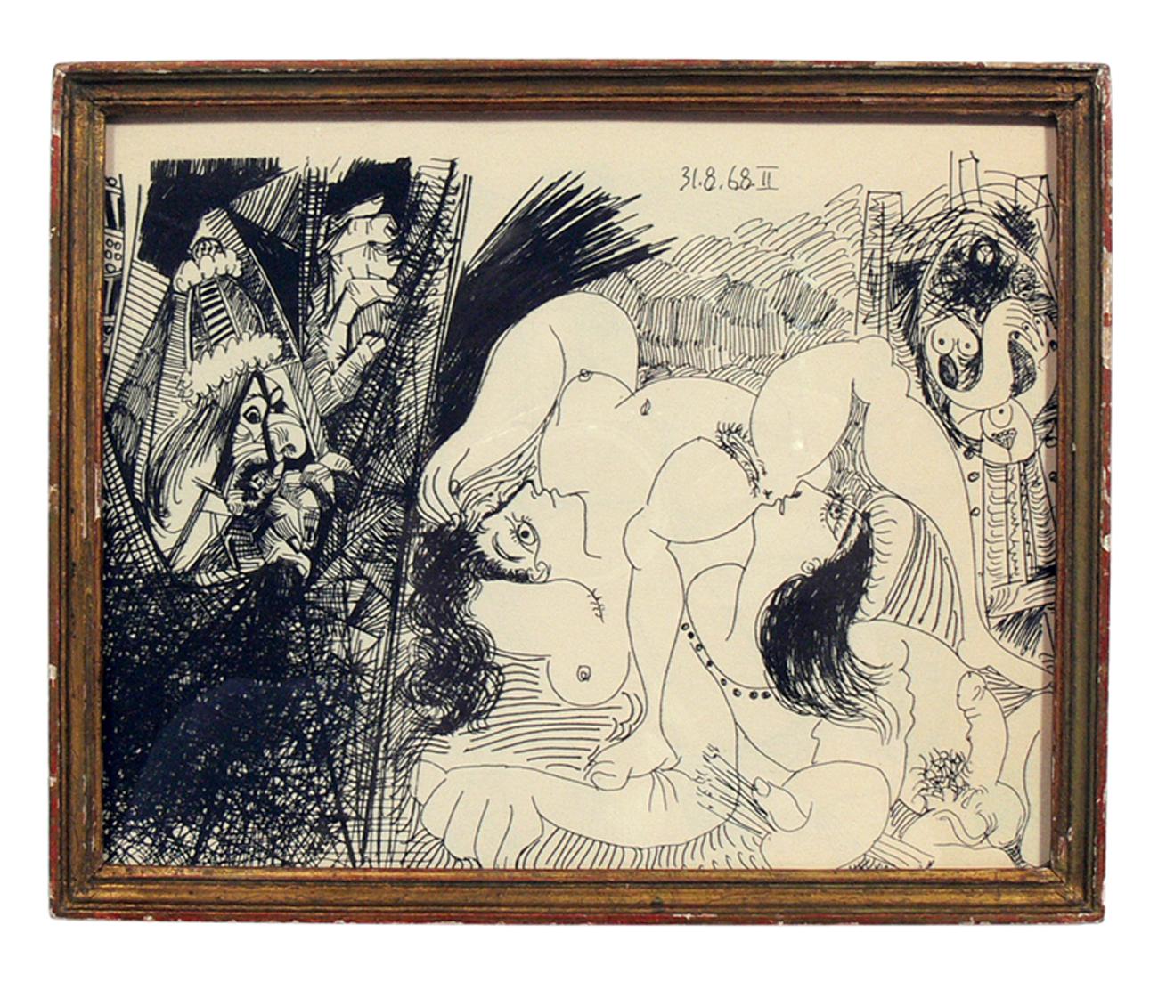 French Selection of Pablo Picasso Erotic Prints
