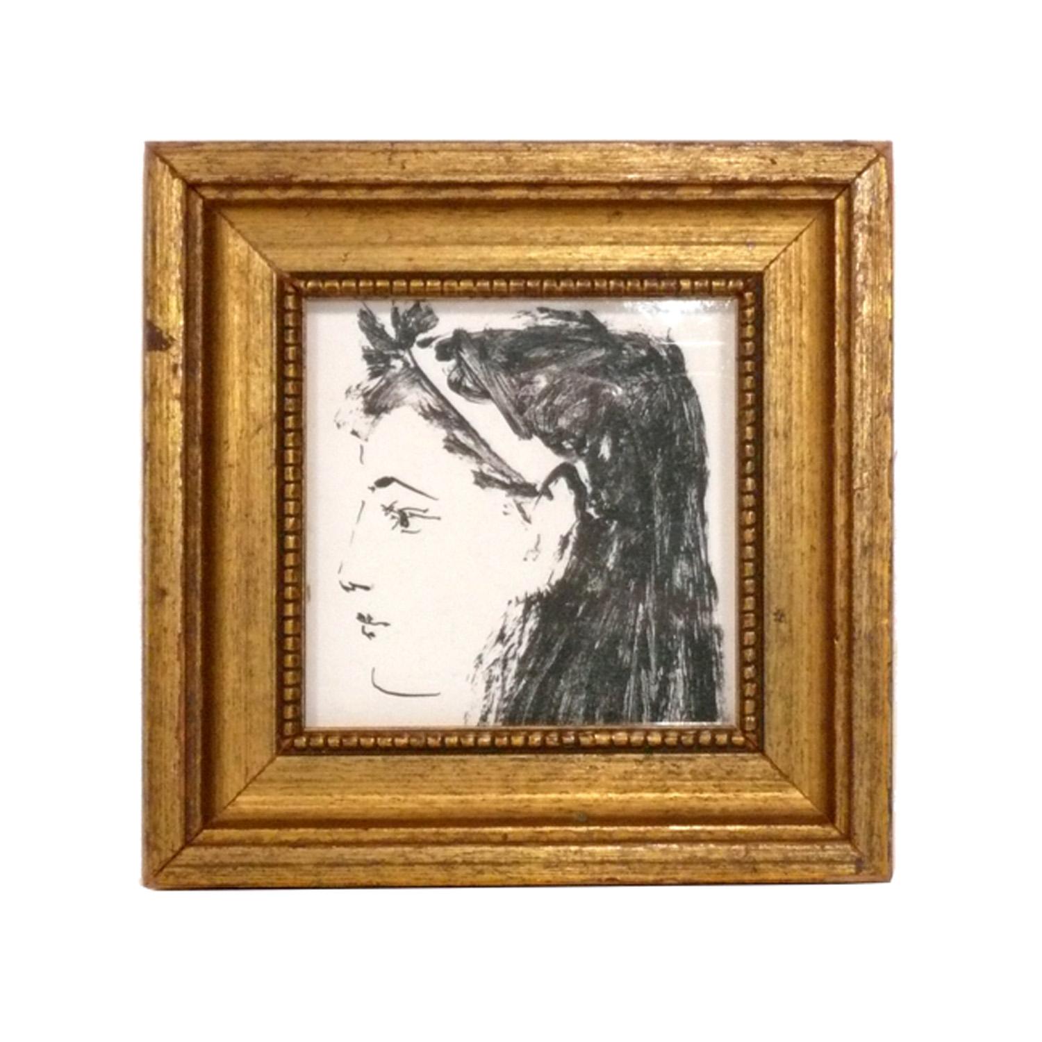French Selection of Pablo Picasso Prints in Vintage Gilt Frames  For Sale