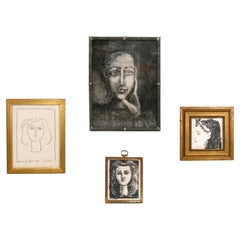 Selection of Pablo Picasso Prints in Vintage Gilt Frames 