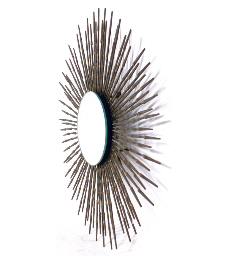 Mid-20th Century Selection of Sculptural Starburst Nail Mirrors For Sale