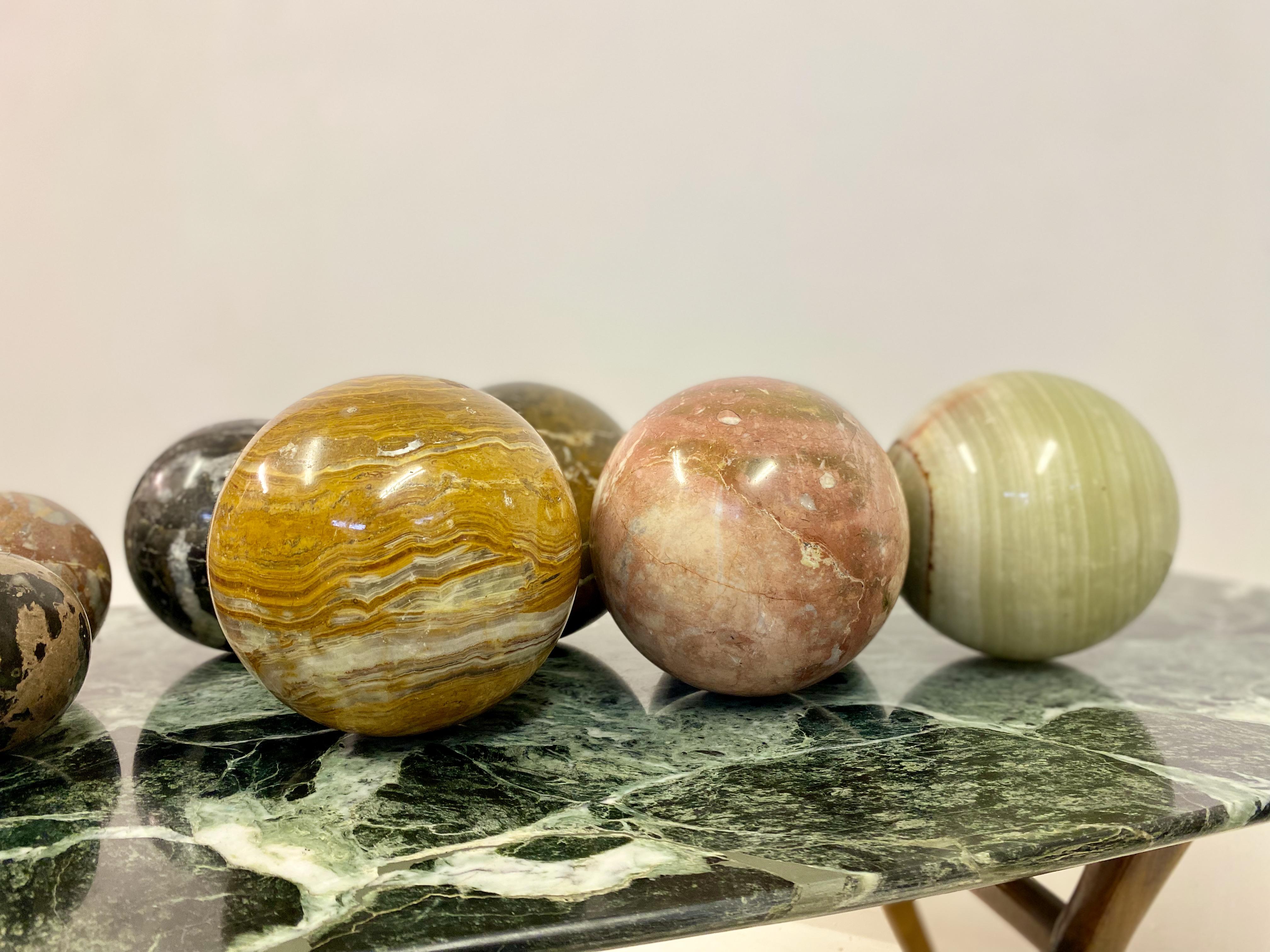 Selection of Specimen Marble and Stone Spheres For Sale 6
