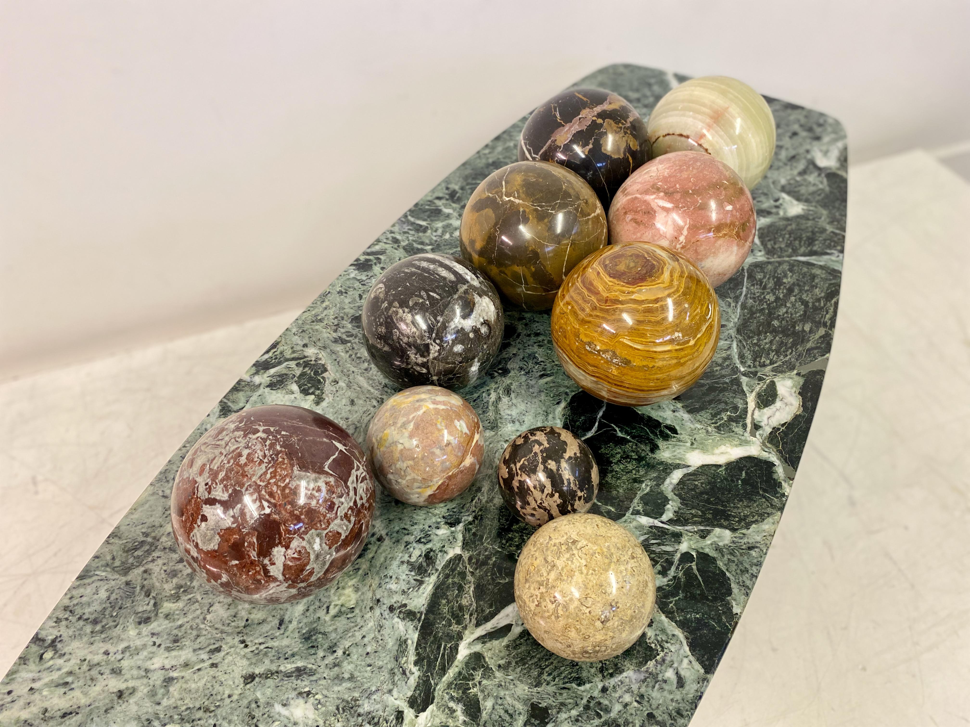 Selection of Specimen Marble and Stone Spheres For Sale 7