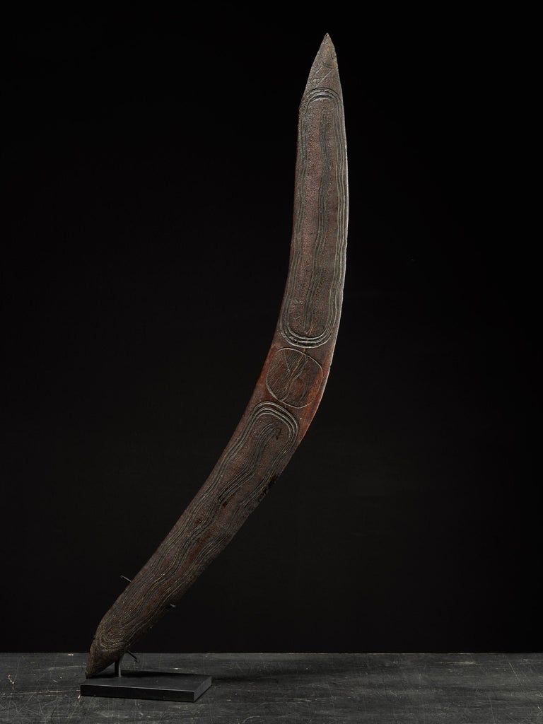 Selection of Three Aboriginal Traditional Weapons, Boomerang and Two Woomeras For at 1stDibs