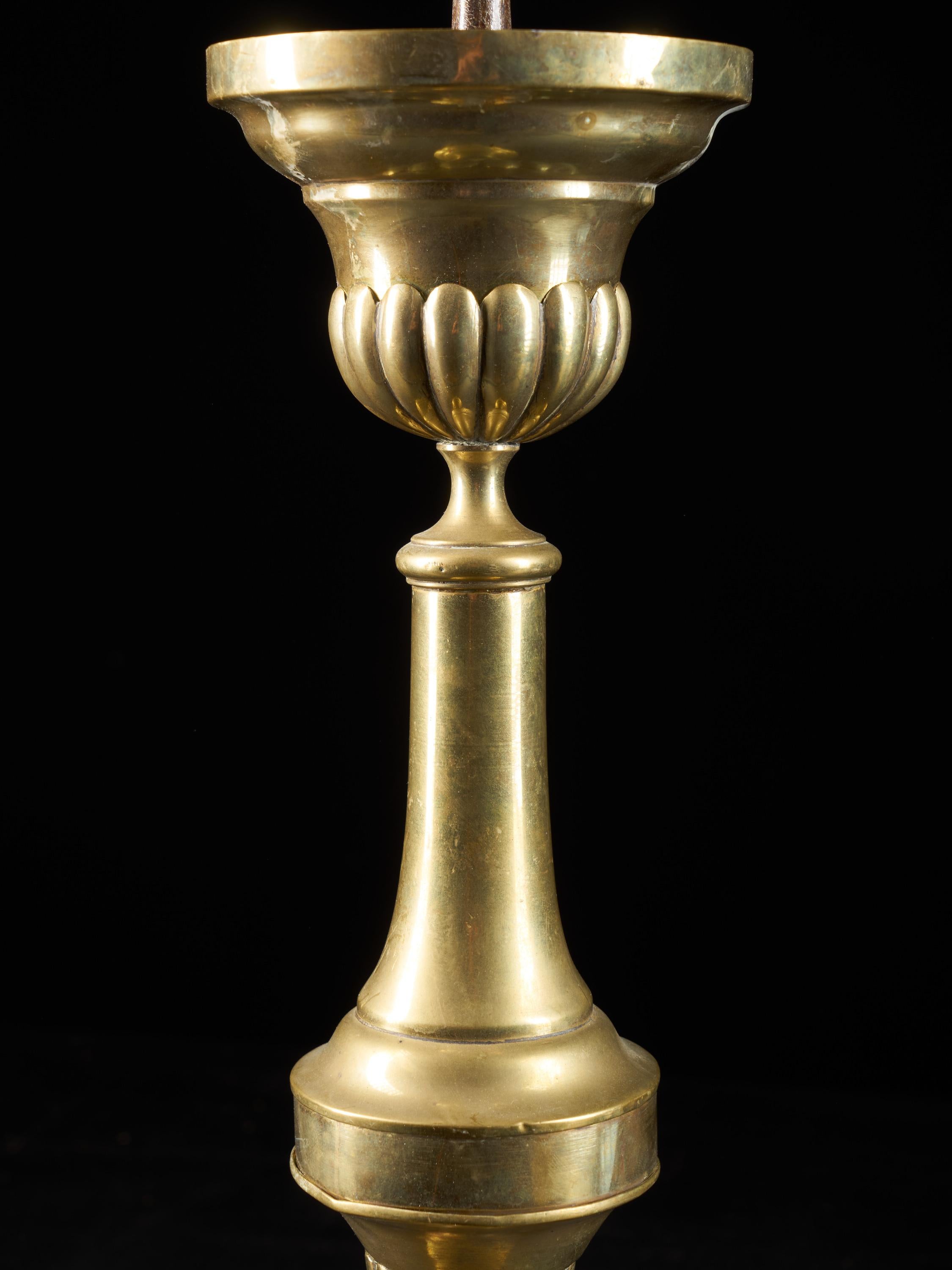 Selection of Three Brass Classic Candleholders 4