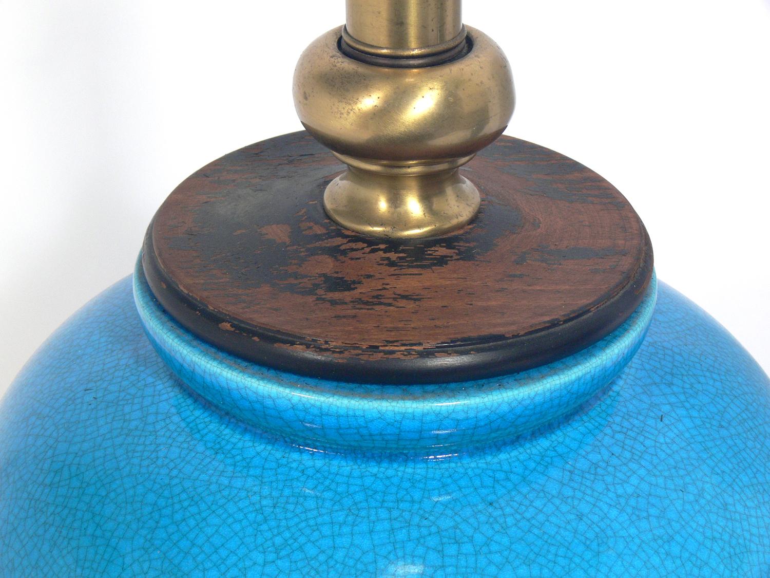 ceramic blue lamp