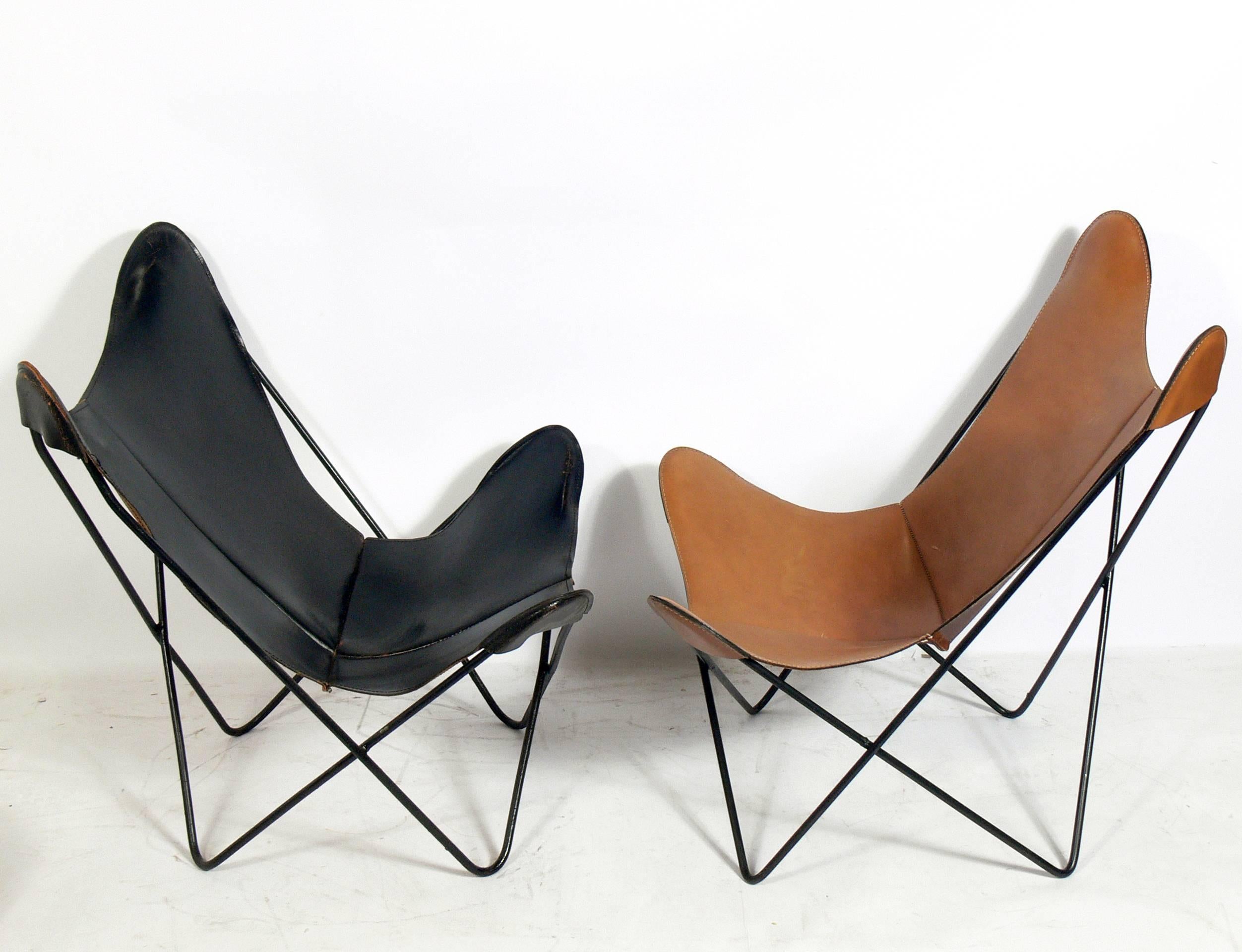 Selection of Vintage Leather Butterfly Chairs 6