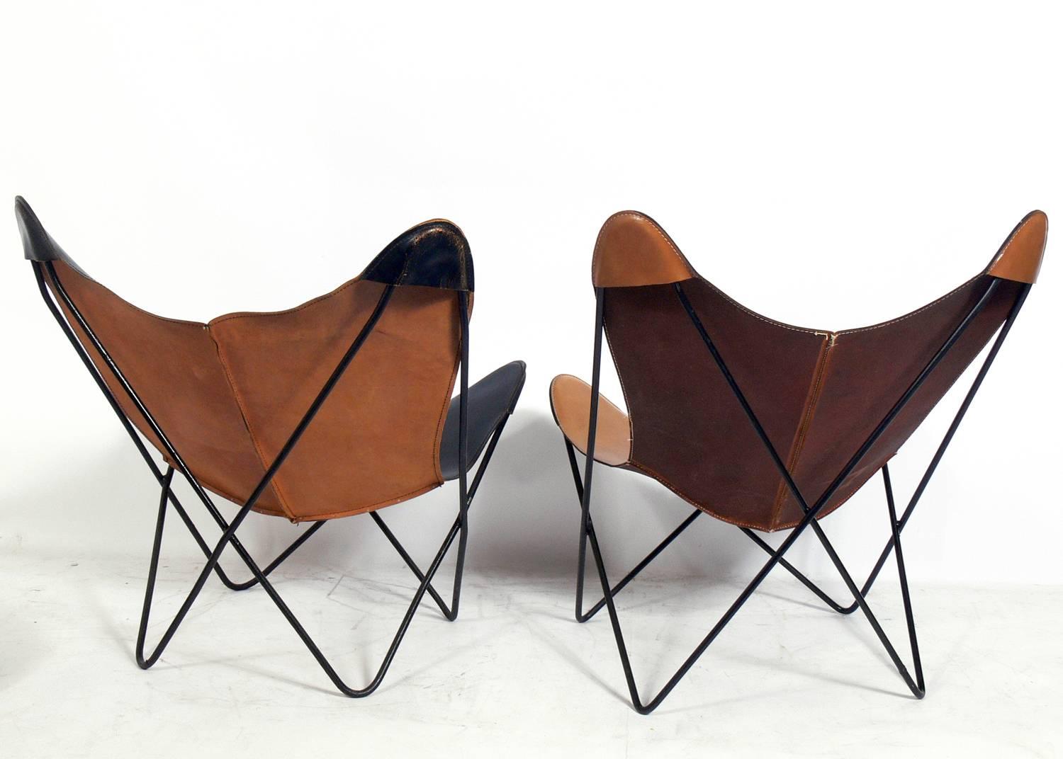 Selection of Vintage Leather Butterfly Chairs 7