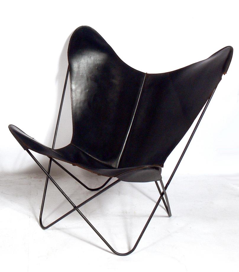 Selection of Vintage Leather Butterfly Chairs 1