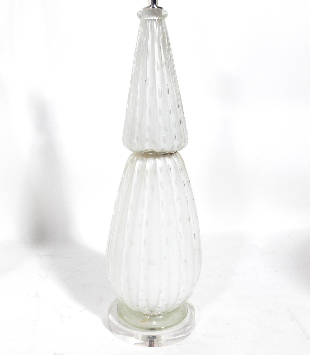 murano glass lamp base