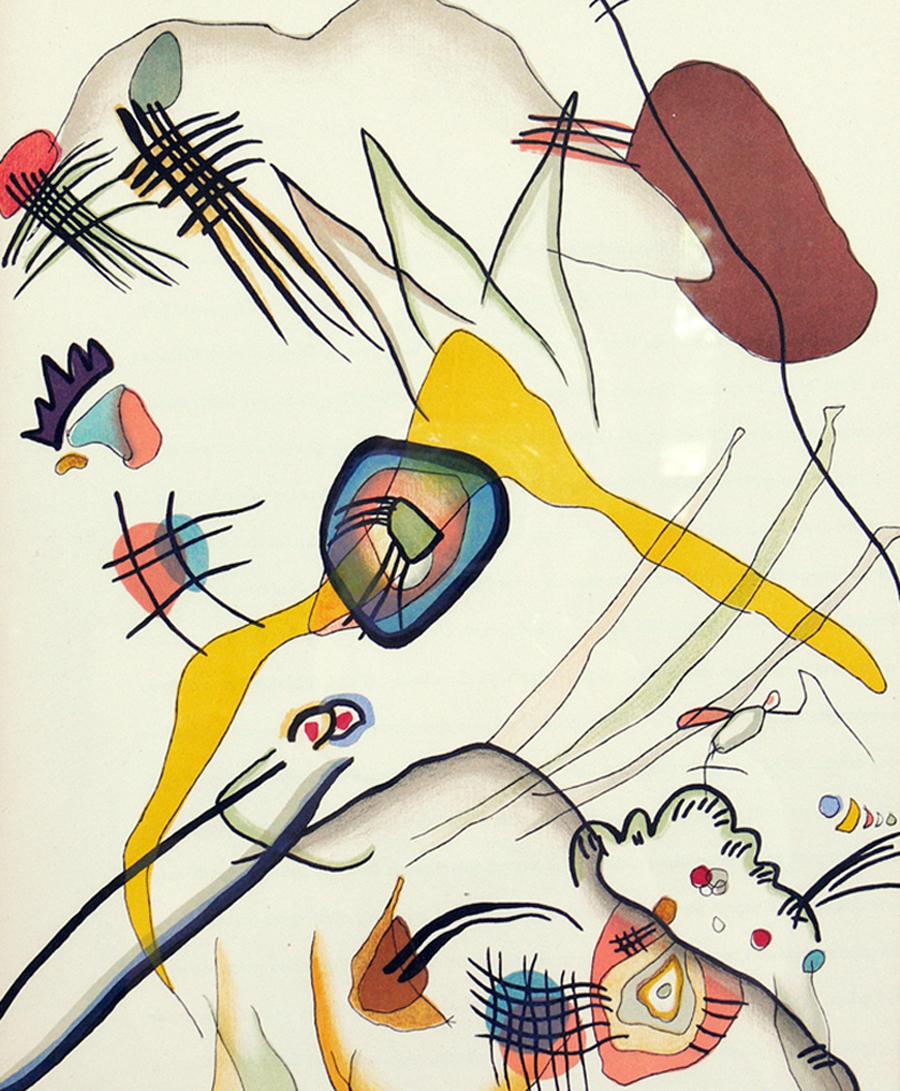 Glass Selection of Wassily Kandinsky Lithographs