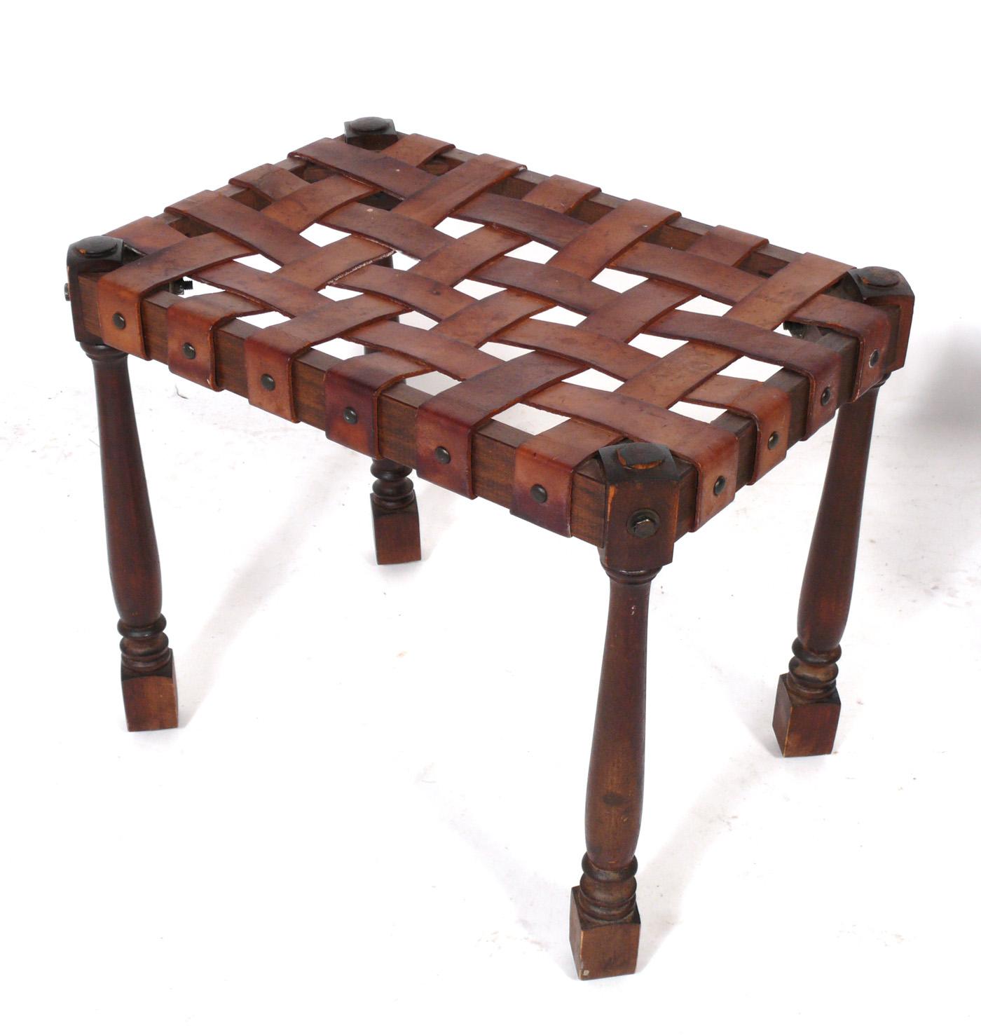 Rustic Selection of Wood Stools For Sale
