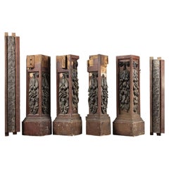 Selection Victorian Short Decorative Columns, 20th Century