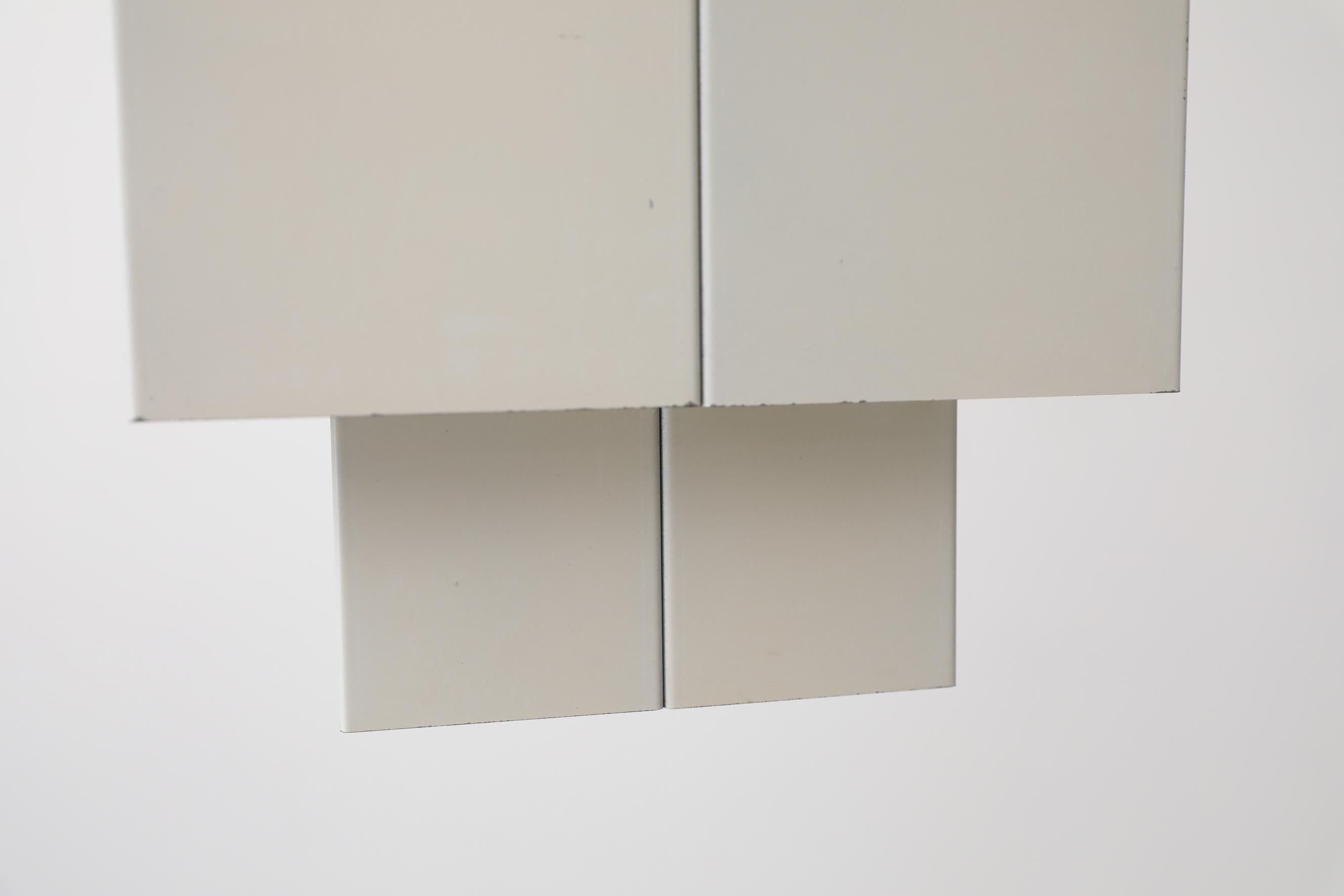 3-Tiered White Metal Box 