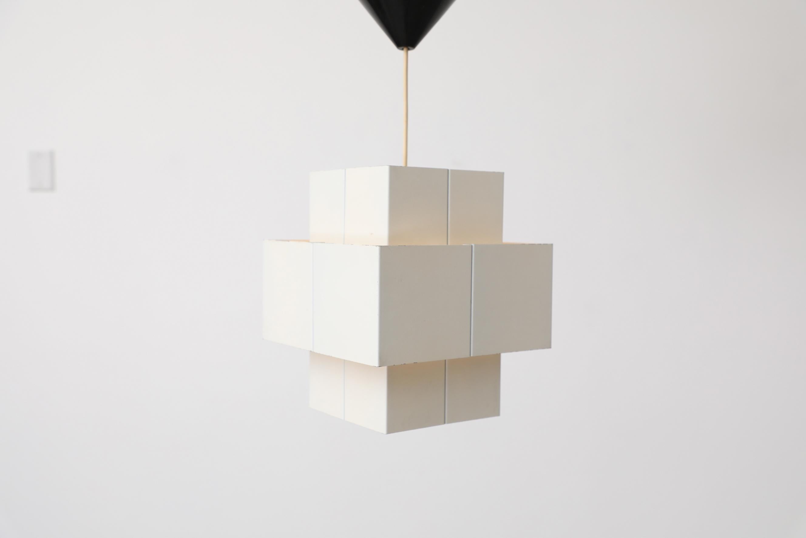 Lampe à suspension Selectra à 3 niveaux en métal blanc de Hans-Agne Jakobsson en vente 5
