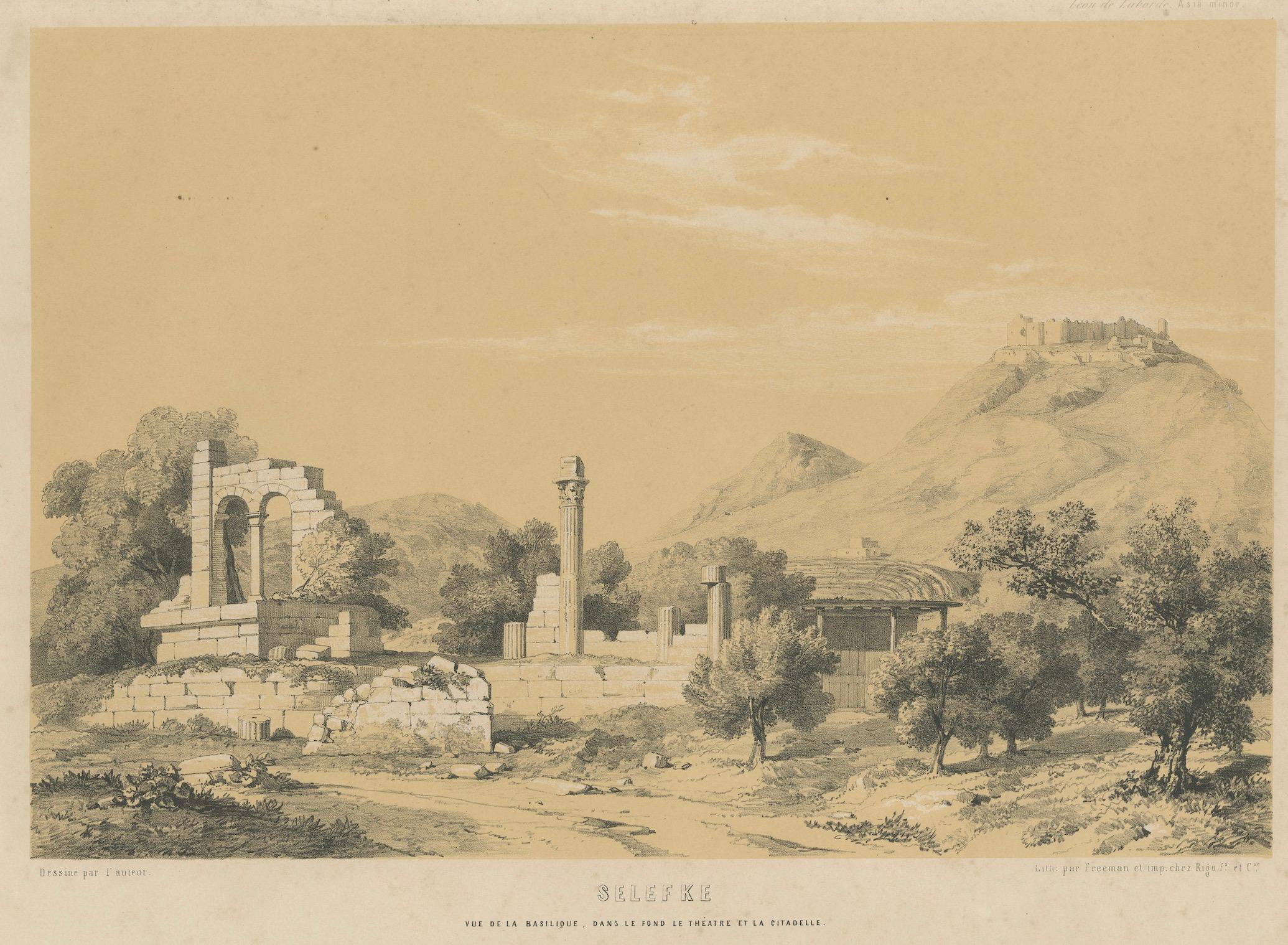 Selefke - Vues de la basilique et de la citadelle de Cilicie, Asie Mineure par de Labode en vente 3