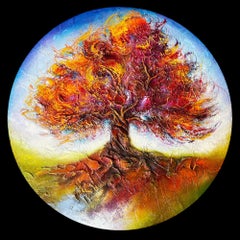 Tree of Life #4, Mixed Media on MDF Panel