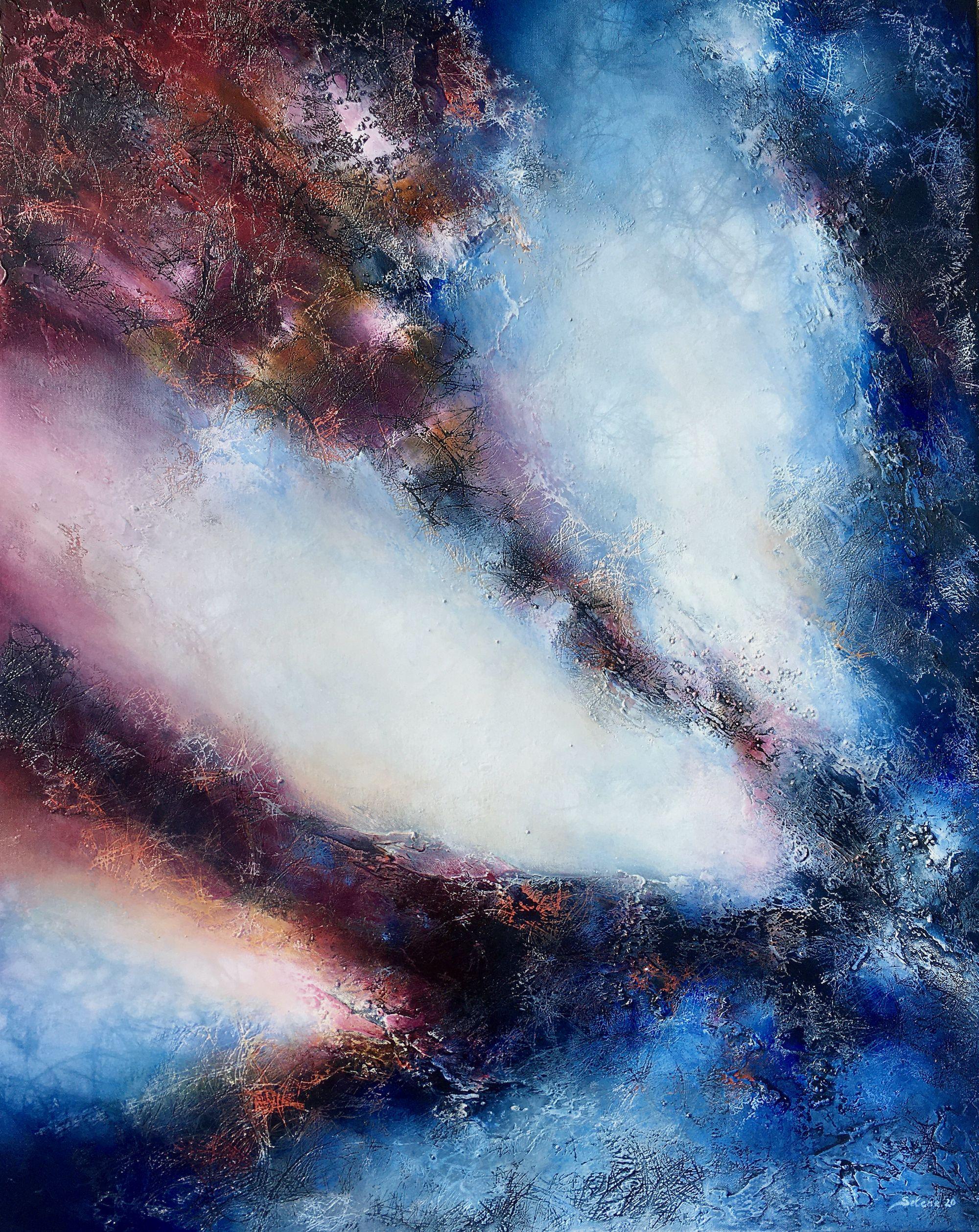 Selene Art Abstract Painting - Cosmic Light #2, Painting, Acrylic on Canvas