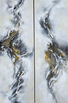 Duo, Painting, Acrylic on Wood Panel