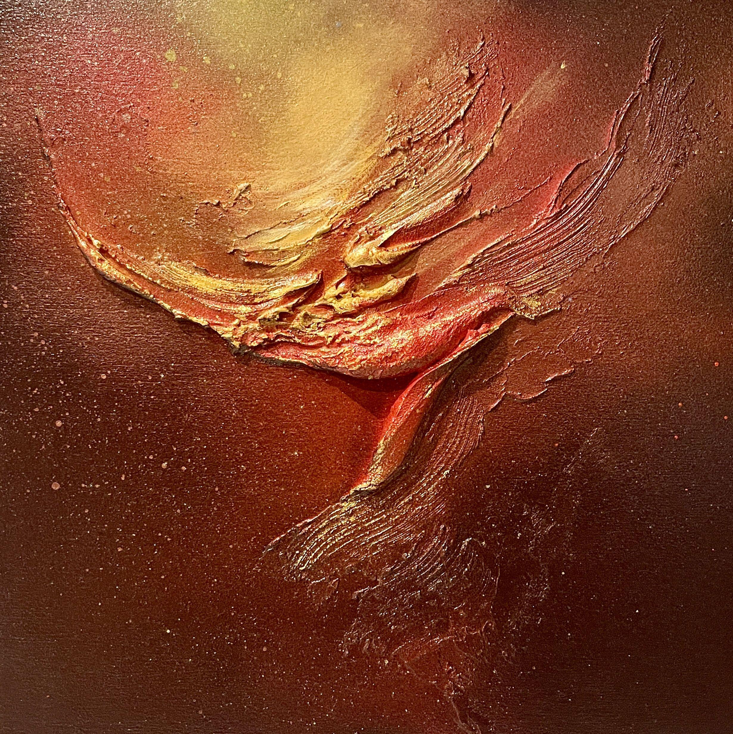 Flying high #1, Painting, Acrylic on Wood Panel