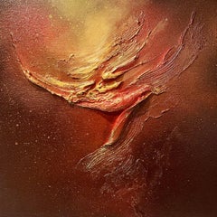 Flying high #1, Painting, Acrylic on Wood Panel