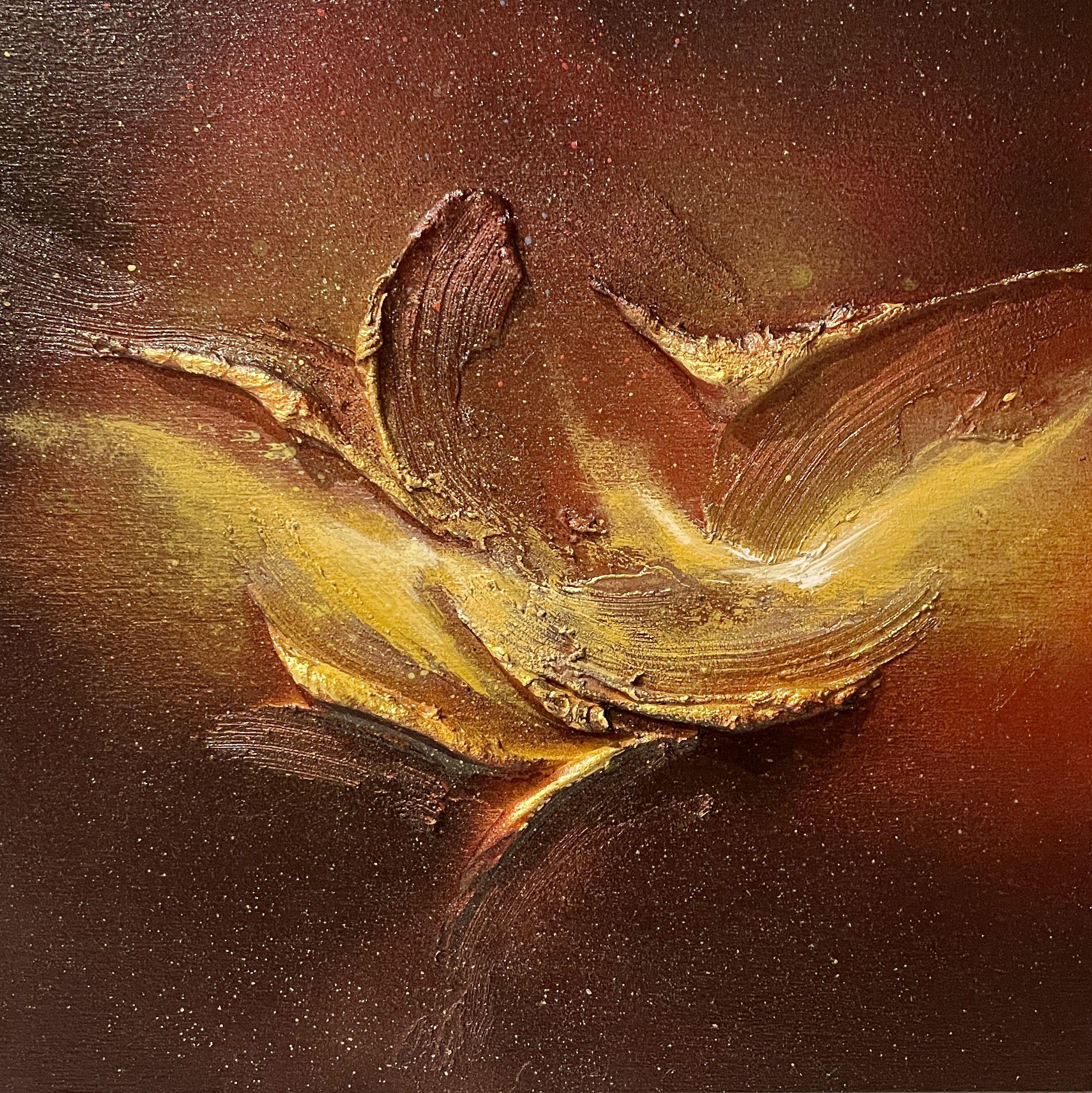 Flying high #2, Painting, Acrylic on Wood Panel