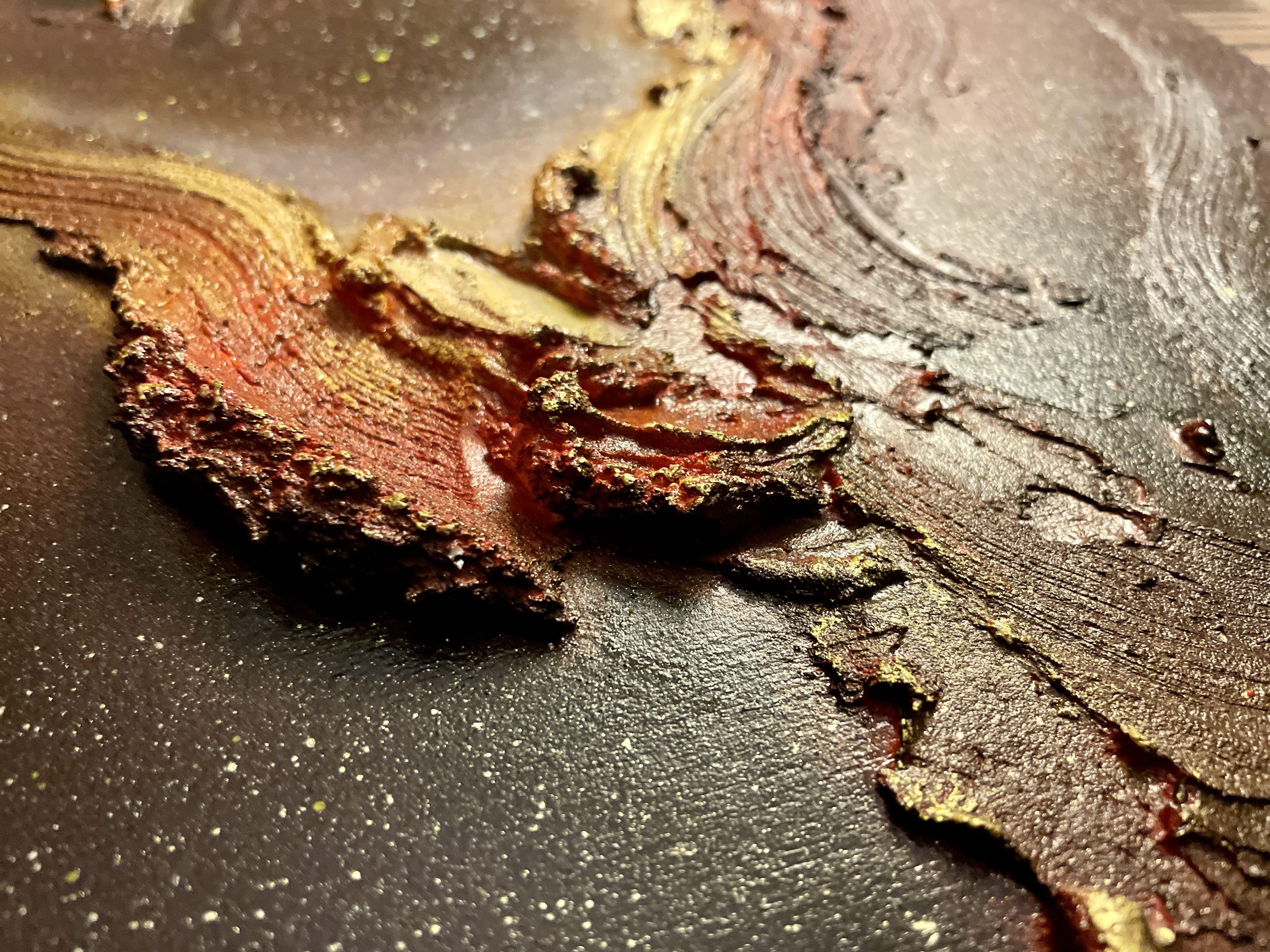 This artwork is a one-of-a-kind original painting, derived from my own observation, imagination, or intuition. All Copyrights and Reproduction Rights are retained by the artist, Seleneâ€™s Art. A clear, glossy coating of varnish has been applied to