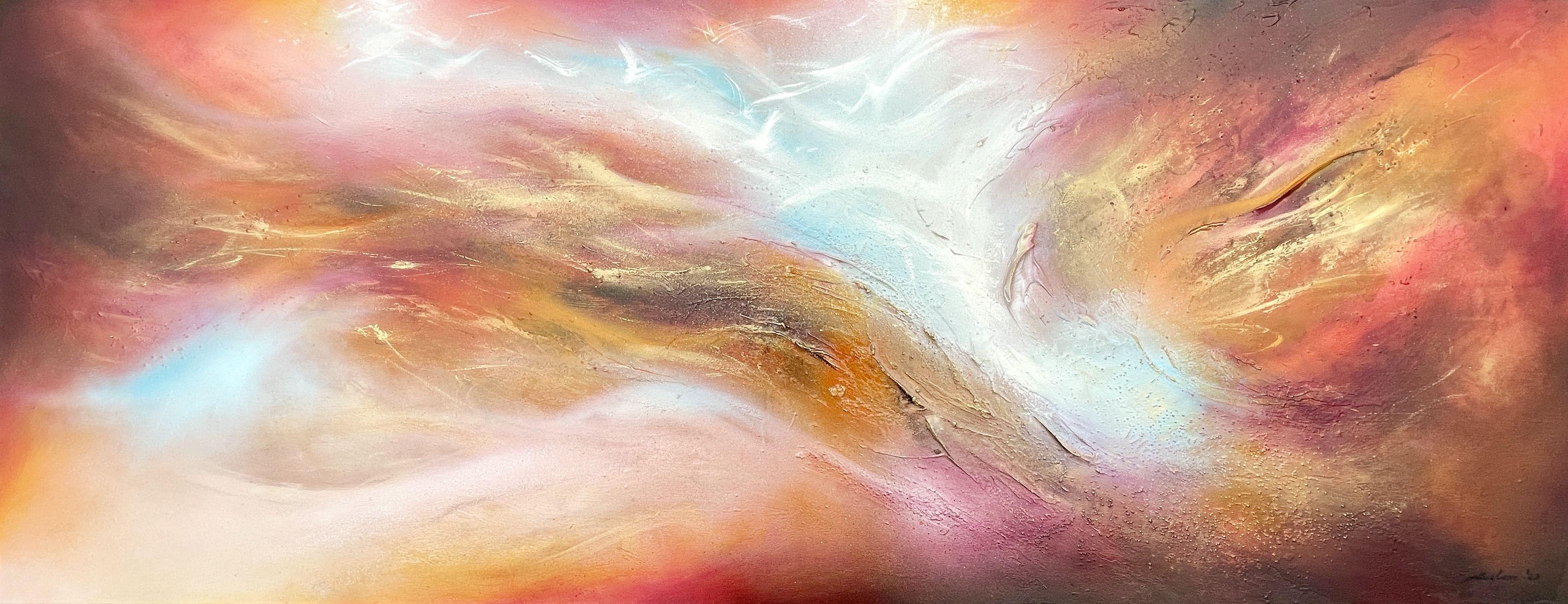 Selene Art Abstract Painting - Flying high #6, Painting, Acrylic on Canvas