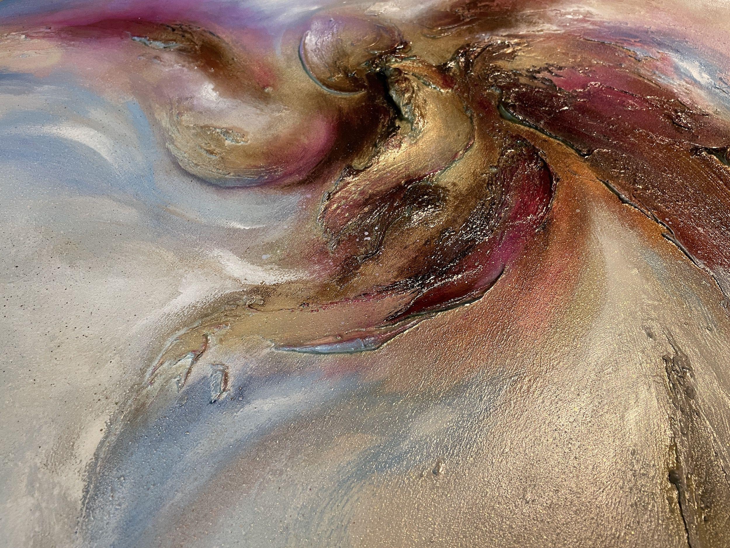 Spiriti liberi, Pittura, Acrilico su pannello di Wood - Painting Astratto di Selene Art
