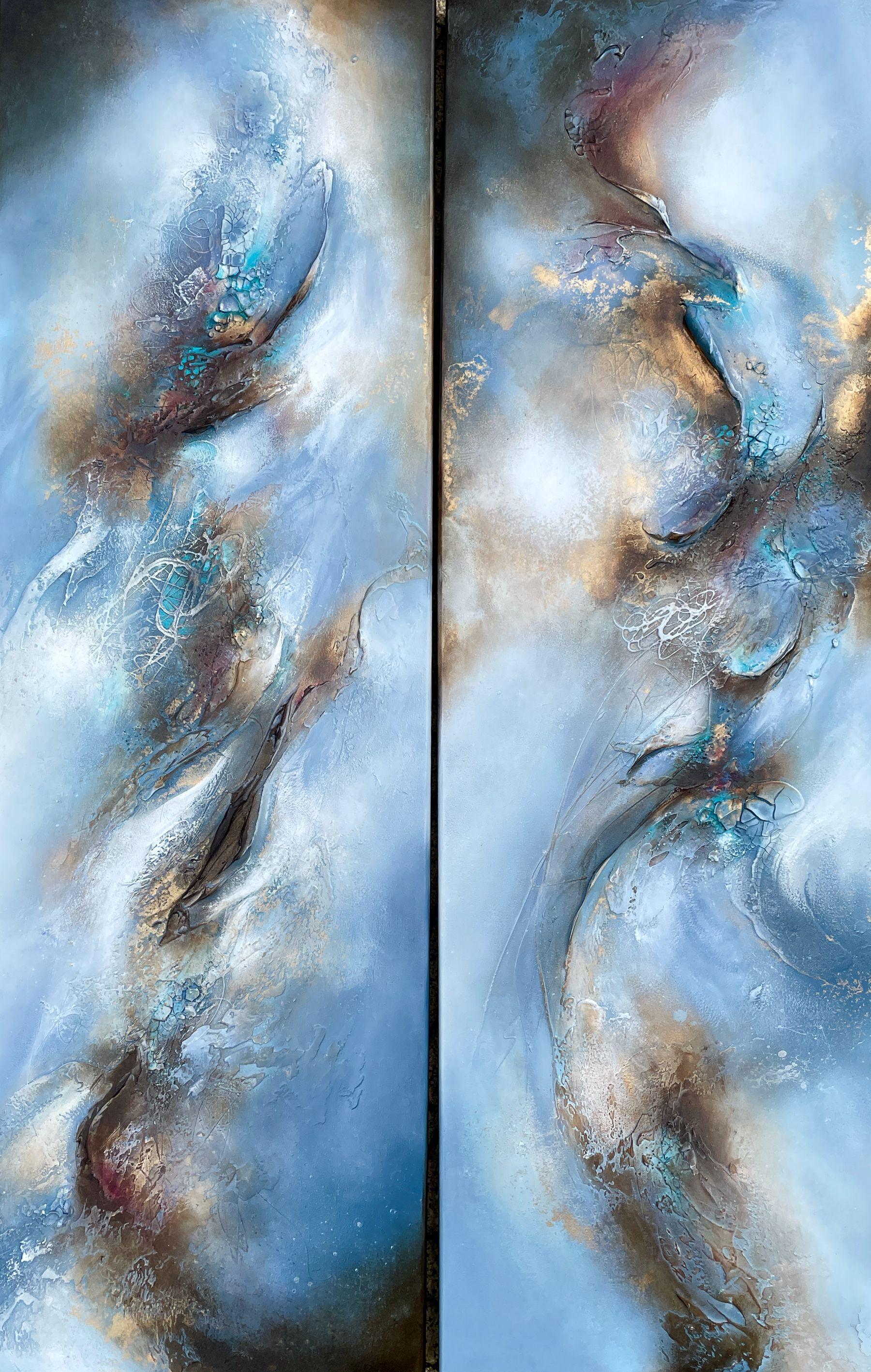 Selene Art Abstract Painting - Free your Soul to Dream, Painting, Acrylic on Wood Panel