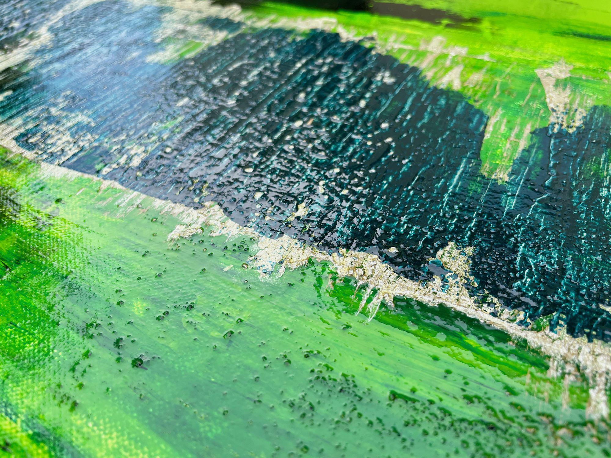 Puerta a Elflandia, Pintura, Acrílico sobre lienzo - Painting Abstracto de Selene Art