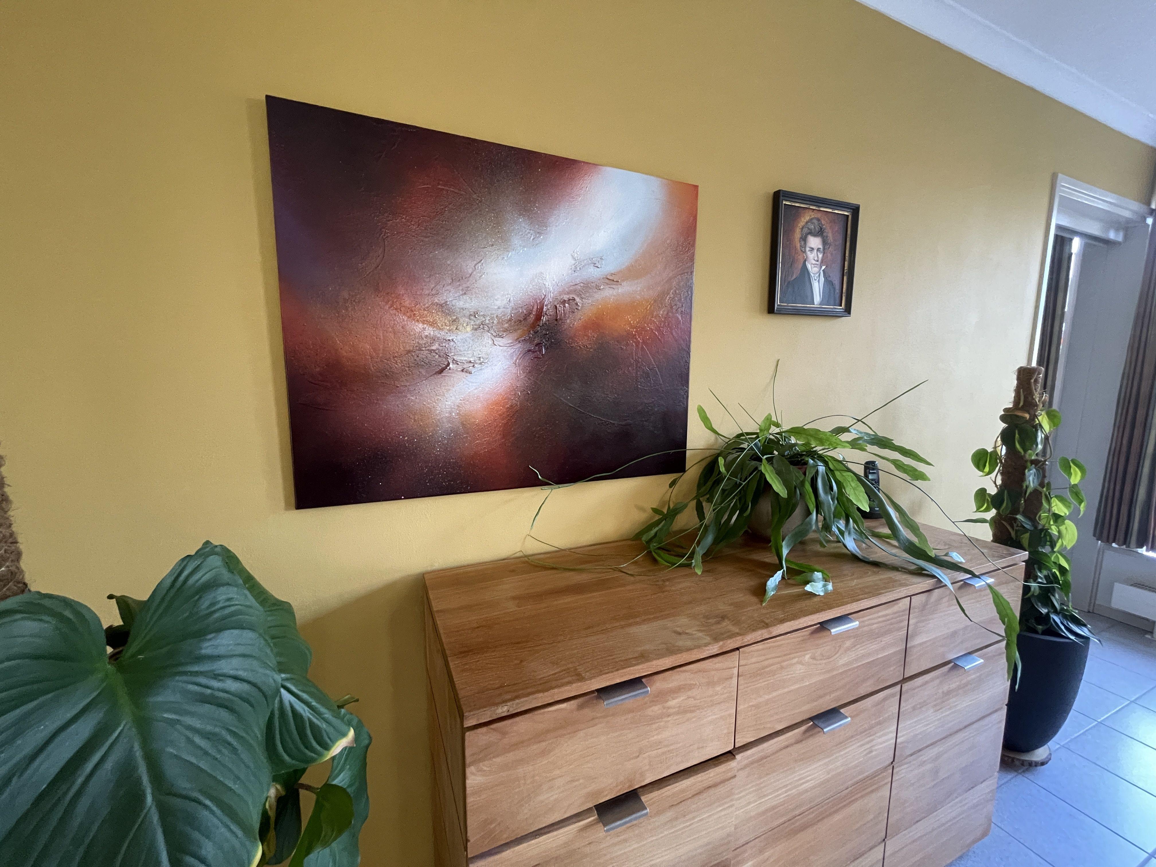 Dieses Kunstwerk ist ein einzigartiges Originalgemälde, das aus meiner eigenen Beobachtung, Fantasie oder Intuition entstanden ist. Alle Copyrights und Reproduktionsrechte liegen bei der KÃ¼nstlerin, Seleneâ€™s Art. Die Oberfläche ist mit einer