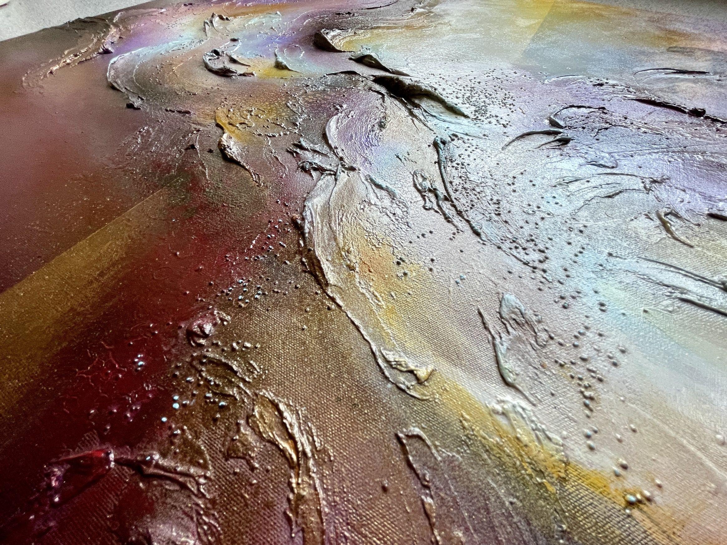 Bussola interiore, Pittura, Acrilico su tela - Painting Astratto di Selene Art