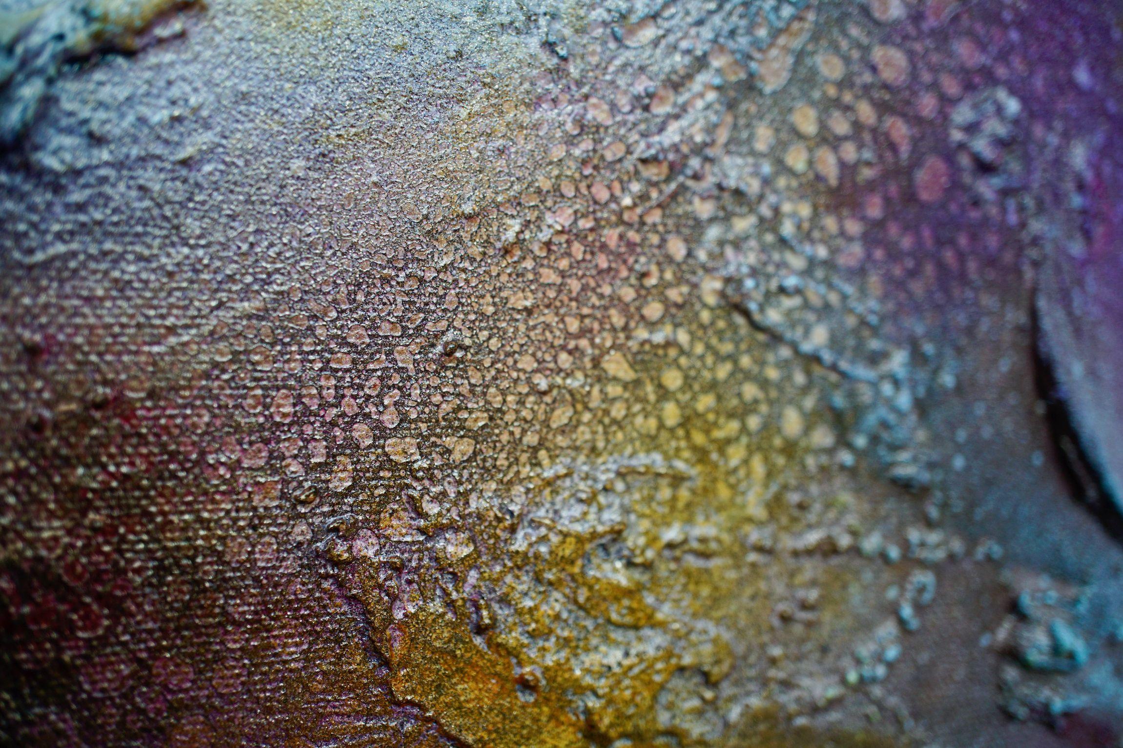 Bussola interiore, Pittura, Acrilico su tela - Abstract Painting Grigio di Selene Art