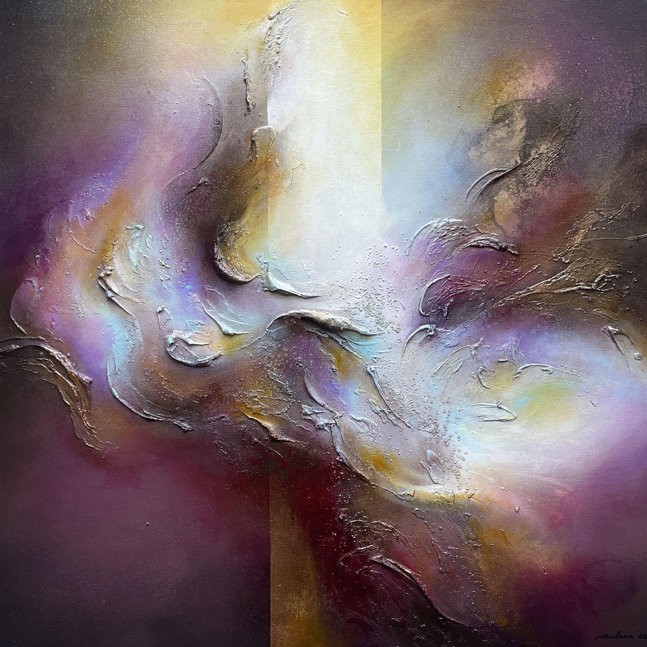 Abstract Painting di Selene Art - Bussola interiore, Pittura, Acrilico su tela