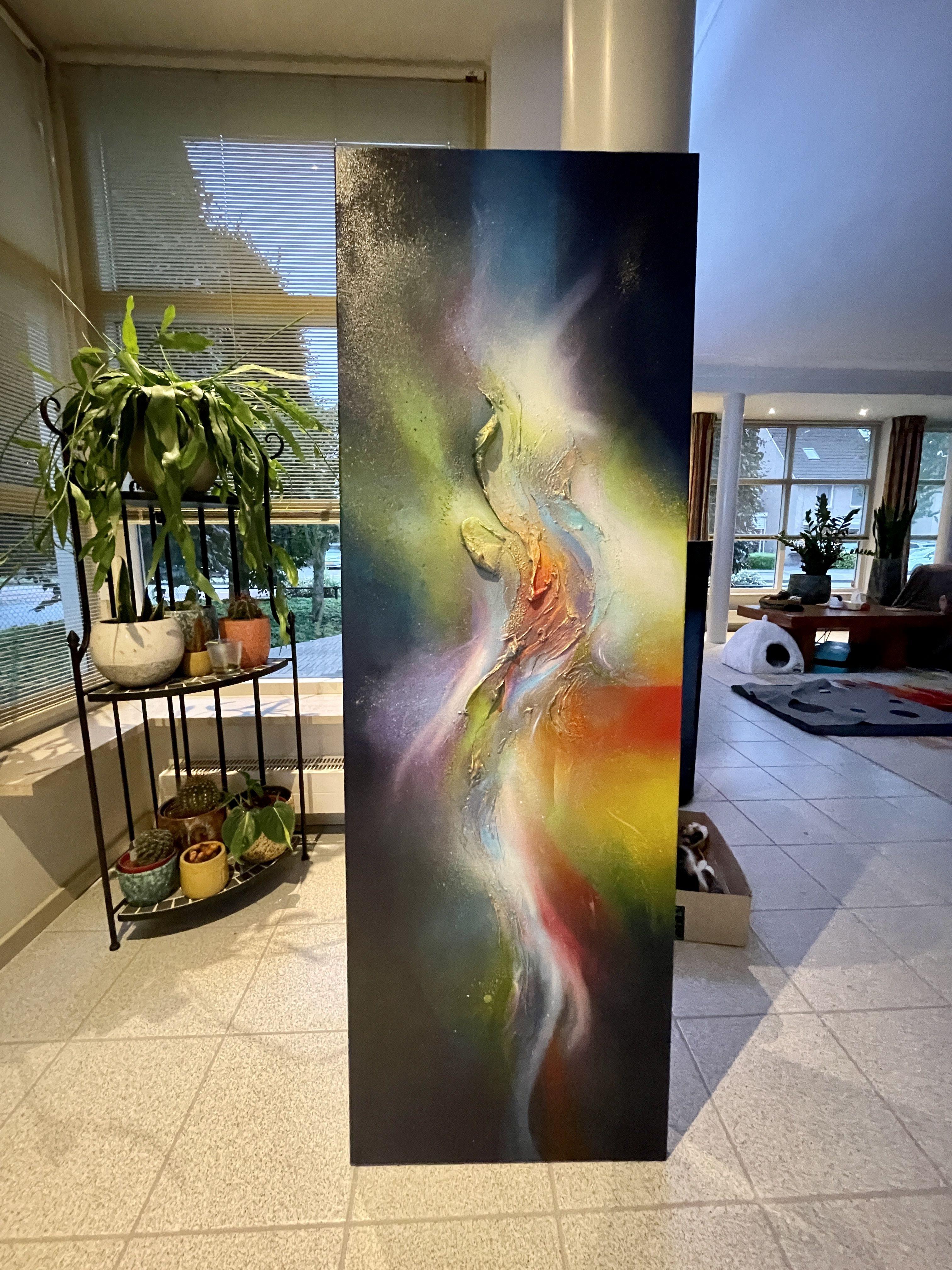 Inner Sparks, Gemälde, Acryl auf Leinwand – Painting von Selene Art