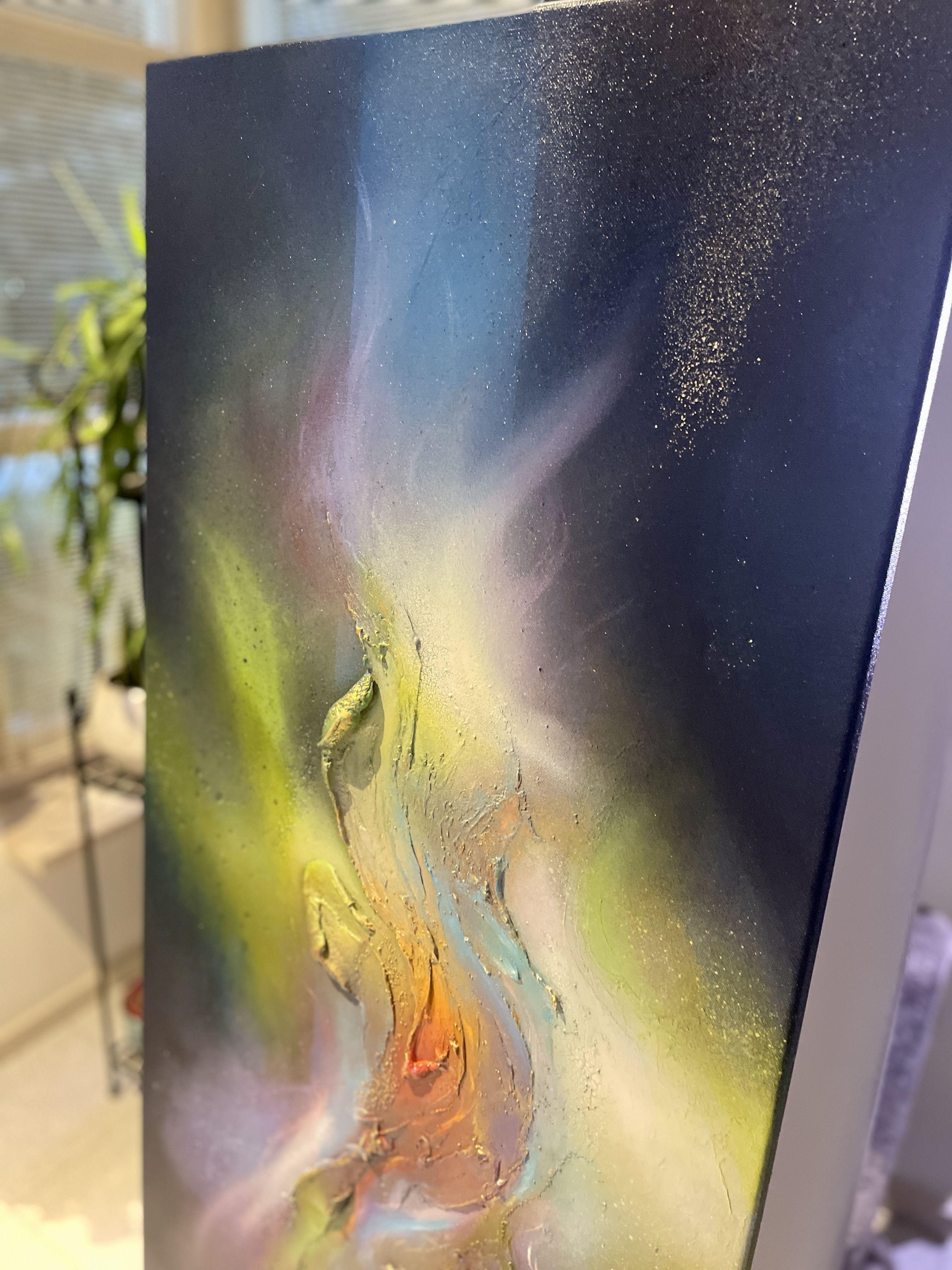 Dieses Kunstwerk ist ein einzigartiges Originalgemälde, das aus meiner eigenen Beobachtung, Fantasie oder Intuition entstanden ist. Alle Copyrights und Reproduktionsrechte liegen bei der KÃ¼nstlerin, Seleneâ€™s Art. Die Oberfläche ist mit einer