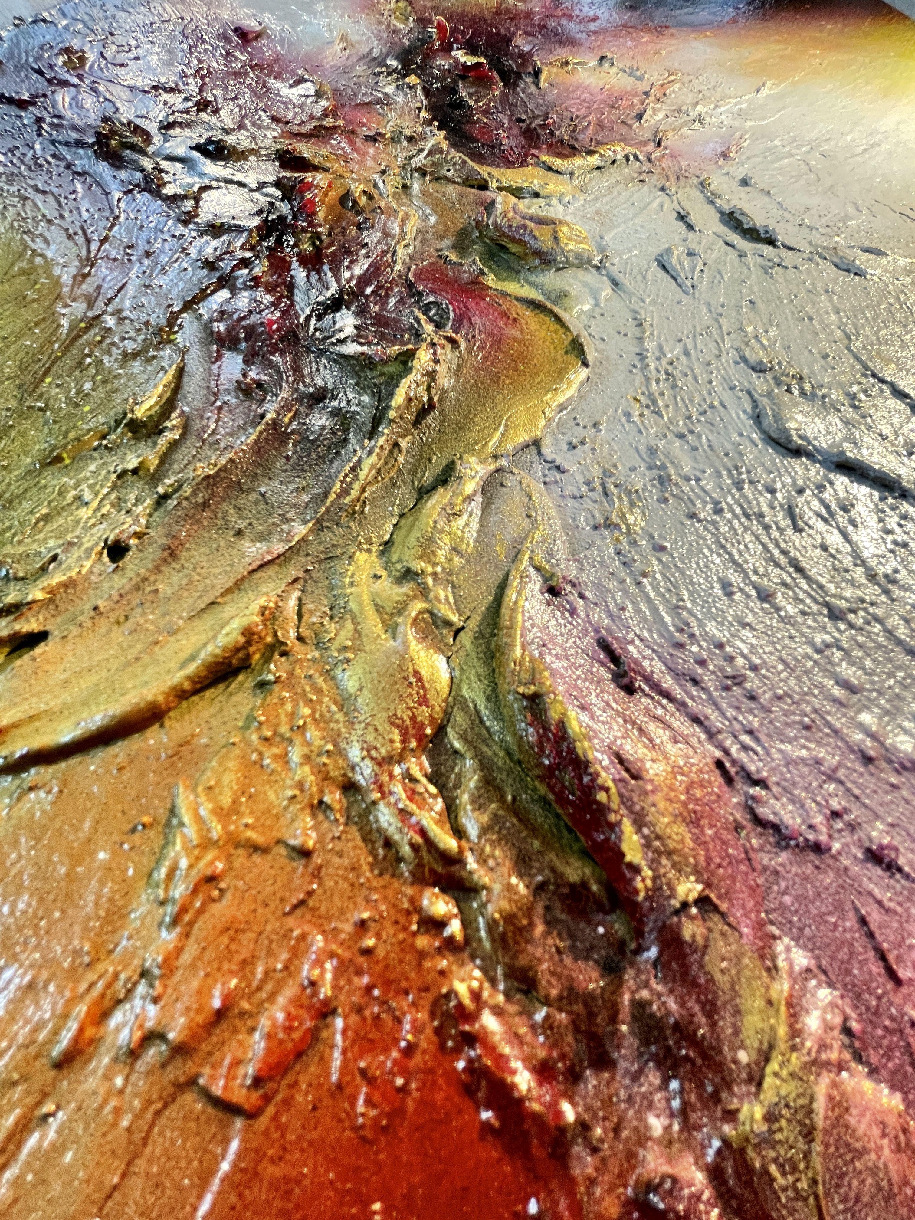 Guardare in profondità, Pittura, Acrilico su tela - Painting di Selene Art