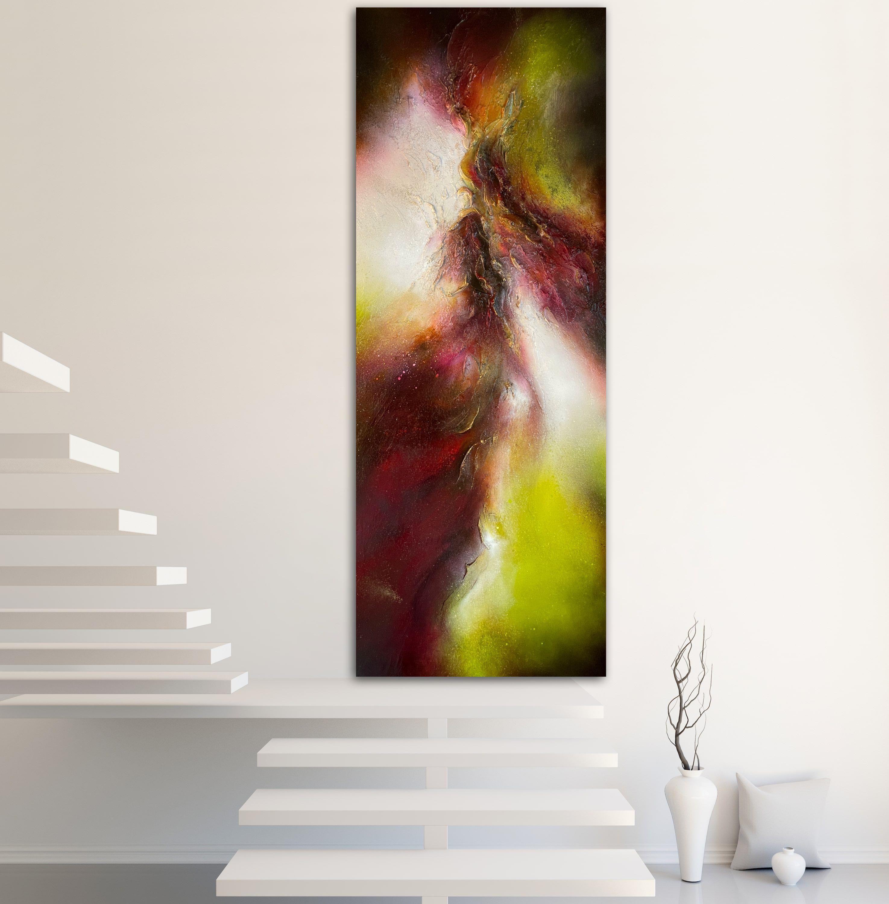 Blick tief ins Innere, Gemälde, Acryl auf Leinwand