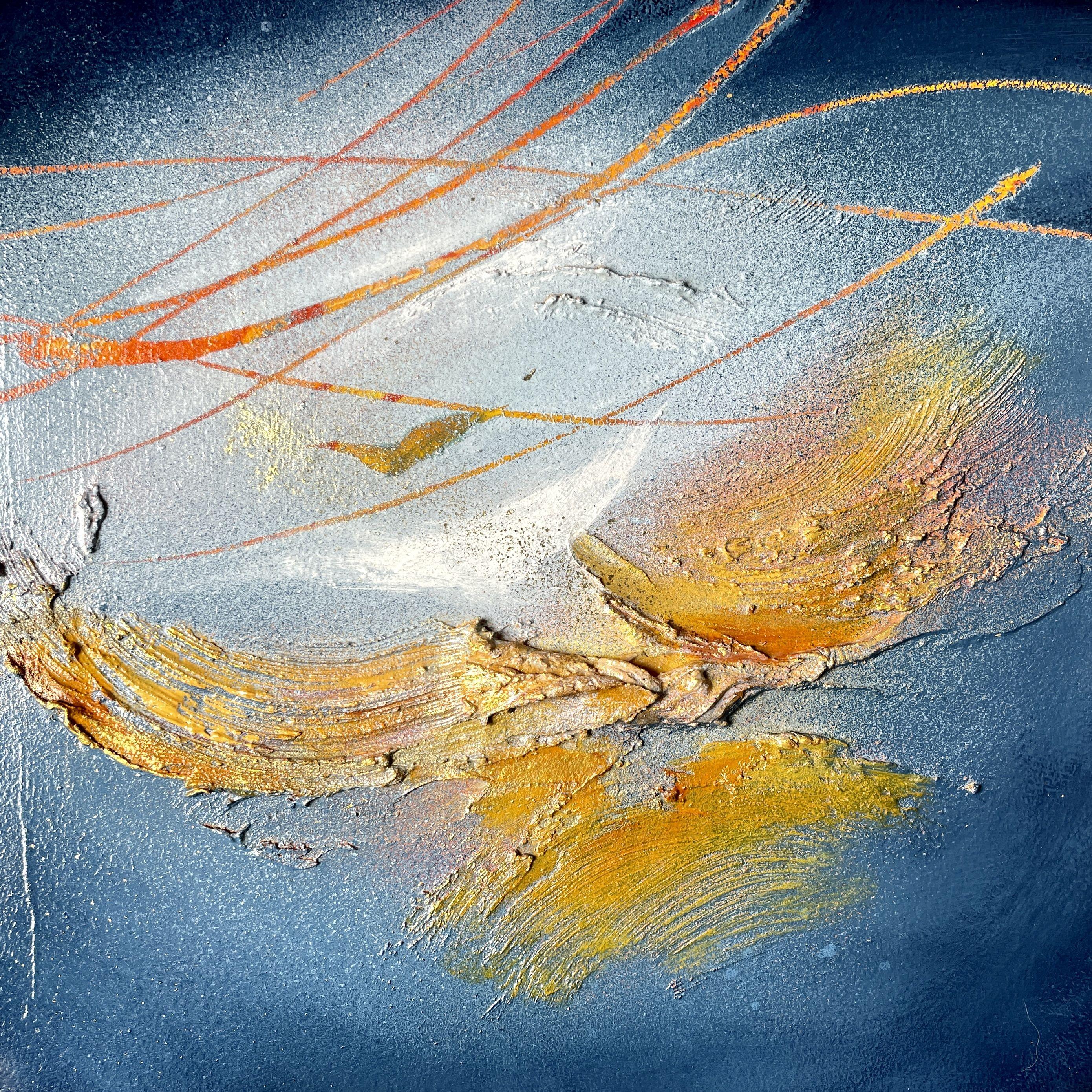 Mapping the inner Journey, Gemälde, Acryl auf MDF-Tafel