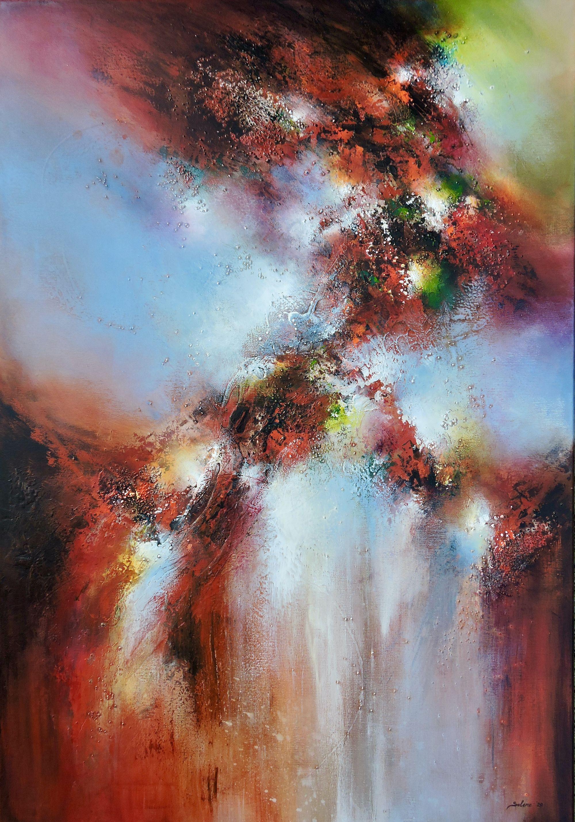 Abstract Painting de Selene Art - La huella del pulgar de Dios, Pintura, Acrílico sobre lienzo