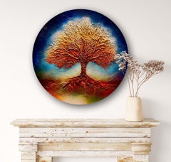 The Tree of Life #2, Painting, Acrylic on MDF Panel