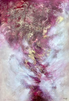 Peinture « Unique as a Rose », acrylique sur panneau de bois