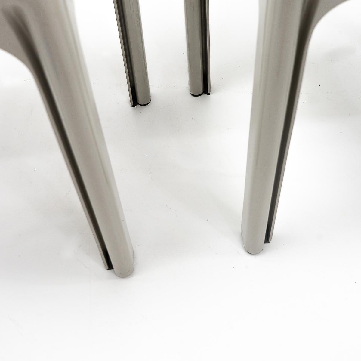 Mid-20th Century Selene Chairs by Vico Magistretti for Artemide, 8 Pcs For Sale