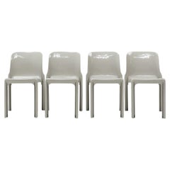 Selene Chairs by Vico Magistretti for Artemide, 12 Pcs