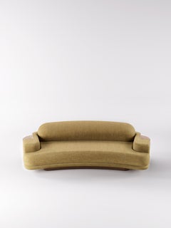 Selene Curved Sofa in Natural Oak Veneer by Pendhapa