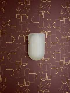 Selene Mezzo Streamline Moderne Inspired Blown Glass Wall Sconce