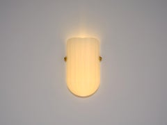 Selene Mezzo Streamline Moderne Inspired Blown Glass Wall Sconce