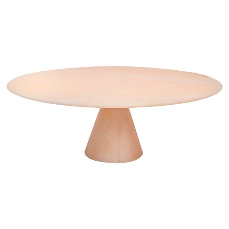 Selene Pale Pink Marble Stand by Elisa Ossino For Sale