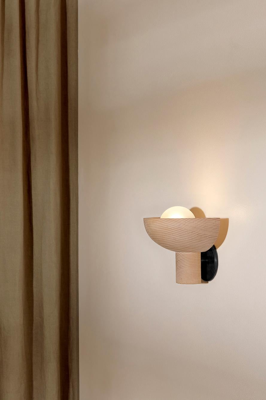 timber wall sconce