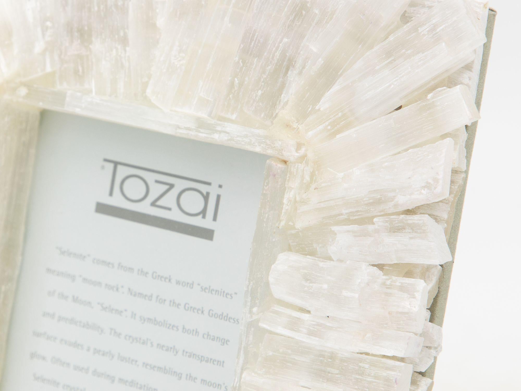 Contemporary Selenite 4x6 Photoframe by Tozai Home, 2015 For Sale